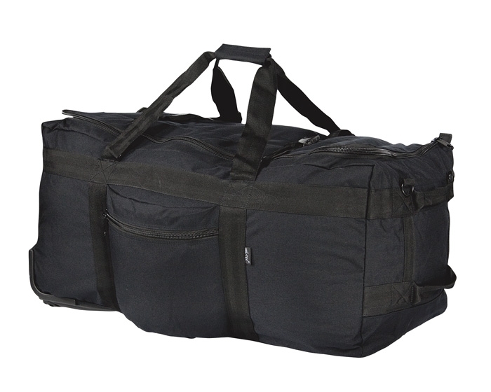 Kampftrageseesack mit Rollen schwarz